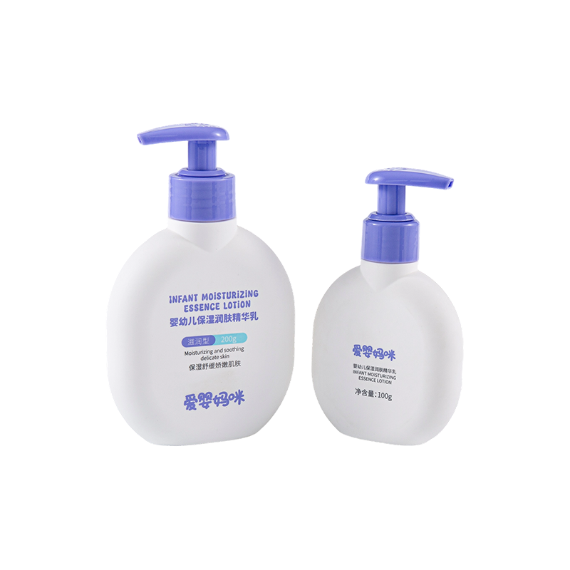 Enkelt og vakkert lilla deksel rund PE-flaske