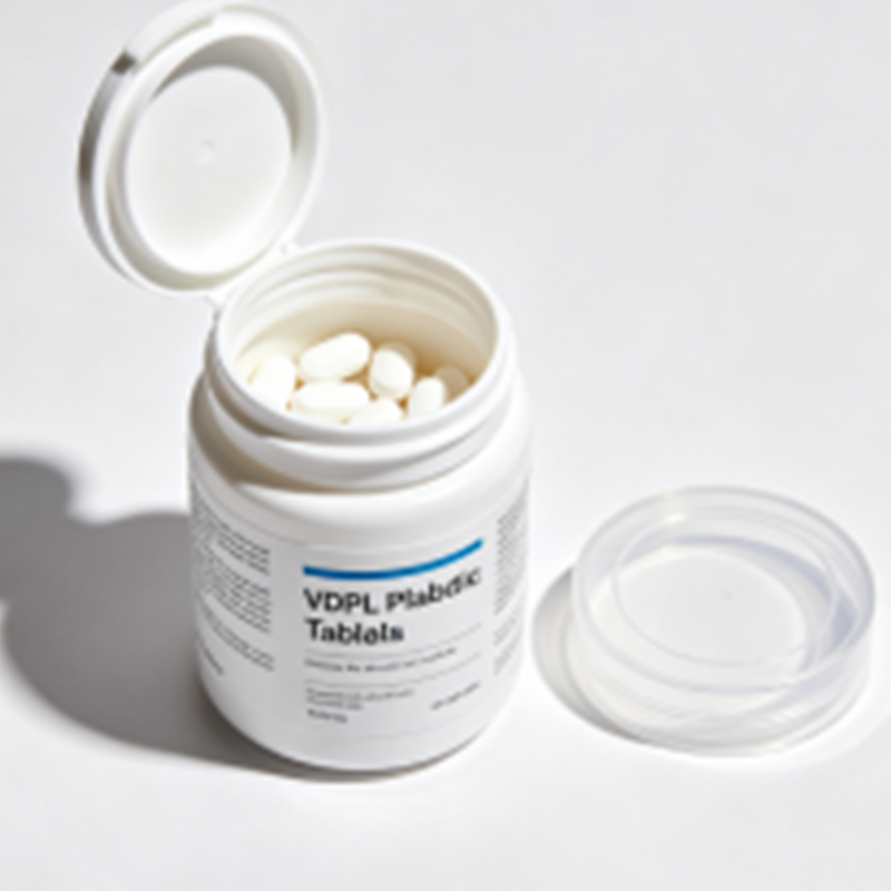 50ml 100ml rund HDPE Medisinpille Tom plastflaske