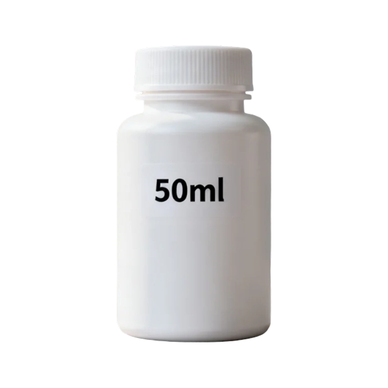 50ml 100ml rund HDPE Medisinpille Tom plastflaske